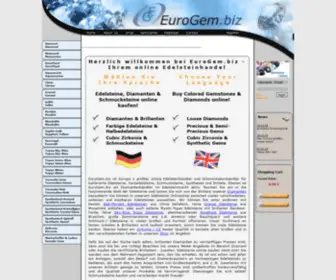 Eurogem.biz(Diamanten &amp; Zirkonia online kaufen) Screenshot