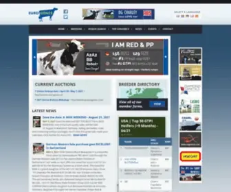 Eurogenes.nl(European Holstein genetics) Screenshot