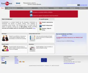 Eurogentest.org(Genetic testing) Screenshot