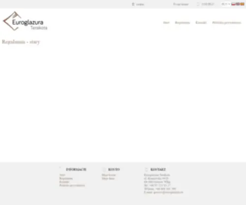Euroglazura.eu(Our website) Screenshot
