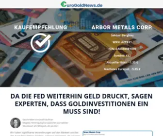 Eurogoldnews.de(Euro Gold News) Screenshot