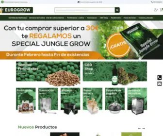 Eurogrow.es(Grow Shop Online Eurogrow: La mejor y más Barata tienda Grow Shop) Screenshot