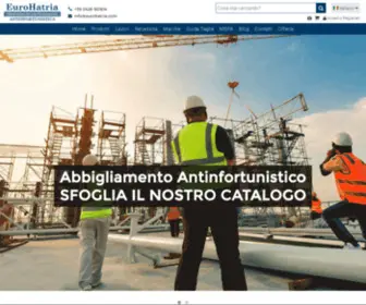 Eurohatria.com(Vendita Online articoli per Antinfortunistica) Screenshot