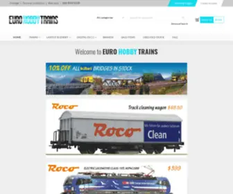 Eurohobbytrains.com.au(Sydney, Australia) Screenshot