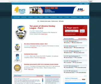 Eurohockey.net(European Hockey.Net) Screenshot