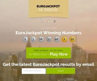 Eurojackpot-Numbers.com(EuroJackpot Winning Numbers) Screenshot