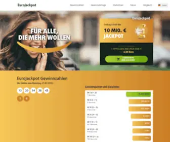 Eurojackpot.org Screenshot