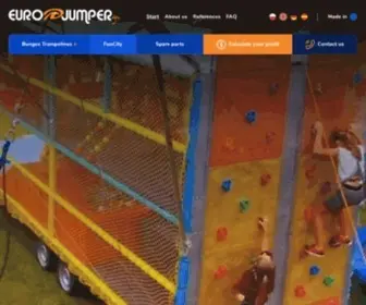 Eurojumper.eu(Manufacturer of bungee trampoline and other amusement rides) Screenshot