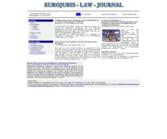 Eurojurislawjournal.net(Juristisches Internet Journal) Screenshot