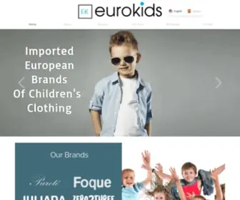 Eurokids.com(Imported European Brands of Children's Clothing) Screenshot