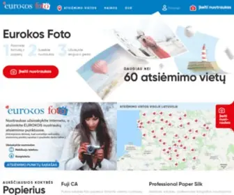 Eurokosfoto.lt(Eurokos foto) Screenshot