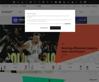 Euroleague.net(Turkish Airlines EuroLeague) Screenshot