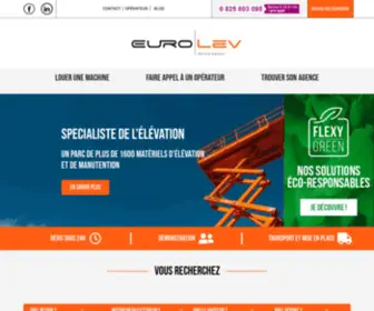 Eurolev.fr(Eurolev spécialiste de l'élévation présente) Screenshot