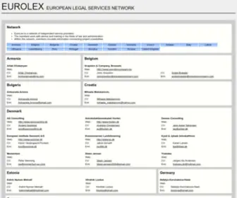 Eurolex.com(Eurolex law administration experts) Screenshot