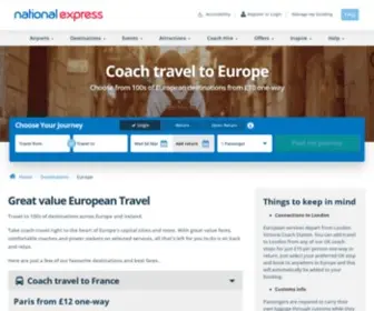 Eurolines.co.uk(Cheap coach tickets to European Destinations) Screenshot