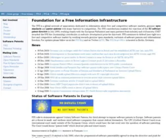 Eurolinux.org(The Foundation for a Free Information Infrastructure (FFII)) Screenshot