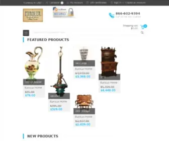 Euroluxantiques.com(Antique Furniture Store) Screenshot