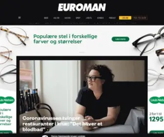 Euroman.dk(Danmarks eneste originale hjemmeside til mænd) Screenshot