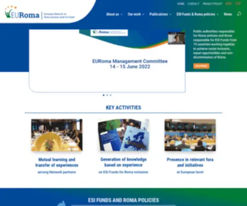 Euromanet.eu(EURoma Network) Screenshot