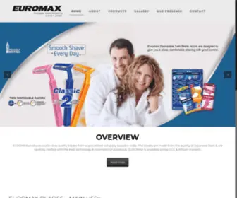 Euromaxpersonalcare.com(Salon Razor Stainless steel platinum blade single double edge dubai) Screenshot