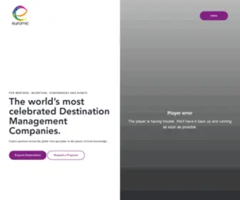 Euromic.com(Destination Management Company) Screenshot