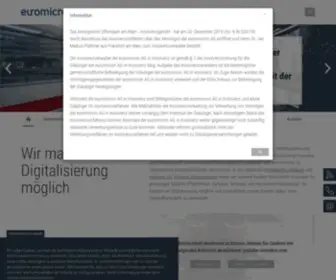Euromicron.de(Wir machen Digitalisierung m) Screenshot