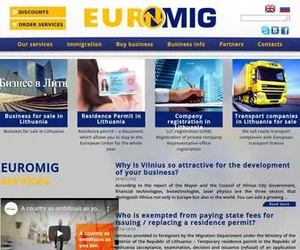 Euromig.com(ВИД НА ЖИТЕЛЬСТВО В ЕВРОПЕ) Screenshot