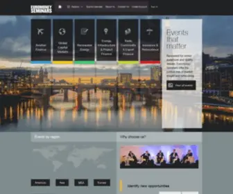 Euromoneyevents.com(EuromoneySeminars Conferences) Screenshot