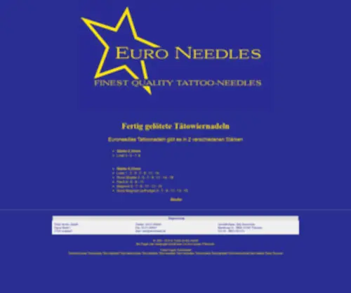 Euroneedles.de(EURO NEEDLES T) Screenshot