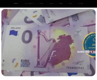 Euronotesouvenir.ie(Euro Note Souvenir) Screenshot