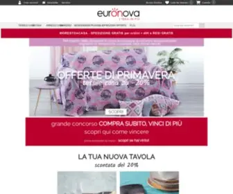 Euronova-Italia.it(Biancheria per la casa e articoli da cucina) Screenshot