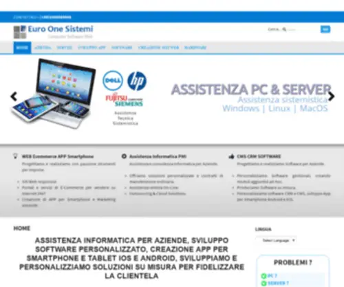 Euroonesistemi.com(Accesso alla vostra interfaccia di amministrazione) Screenshot
