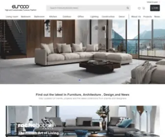 Eurooo.com(Luxury furniture) Screenshot