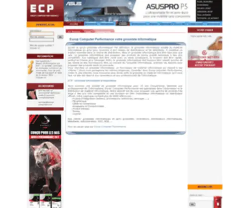 Europ-Computer.com(ECP Grossiste informatique) Screenshot