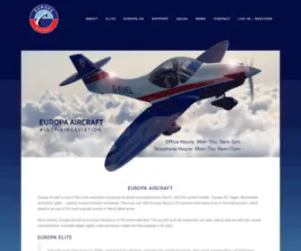 Europa-Aircraft.com(Europa Aircraft) Screenshot