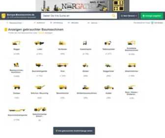 Europa-Baumaschine.de(Entdecken Sie + 360 000 Profi) Screenshot