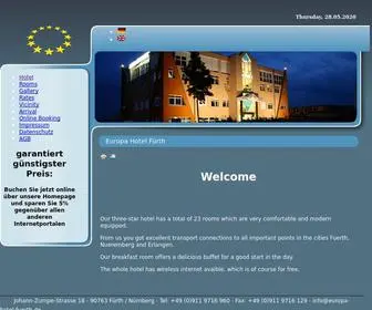 Europa-Hotel-Fuerth.de(Fürth) Screenshot