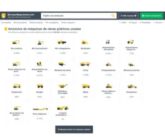 Europa-Maquinaria.com(Maquinaria,máquinas de obras públicas usadas) Screenshot