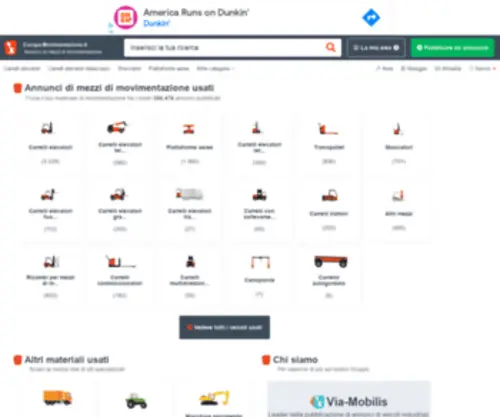 Europa-Movimentazione.it(Carrelli elevatori usati) Screenshot