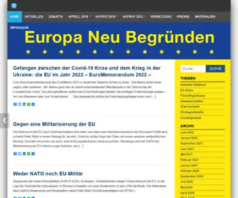 Europa-Neu-Begruenden.de(Europa neu begründen) Screenshot