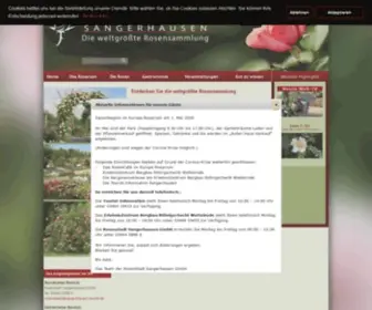 Europa-Rosarium.de(Europa-Rosarium Sangerhausen) Screenshot