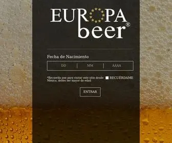 Europabeer.com.mx(Europa Beer) Screenshot