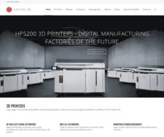 Europac3D.com(3D Printing and 3D Scanning Service provider for the UK and Ireland. 3D scanner sales) Screenshot