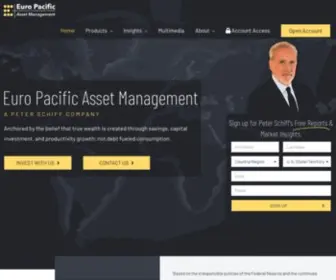 EuropacificFunds.com(Euro Pacific Asset Management) Screenshot