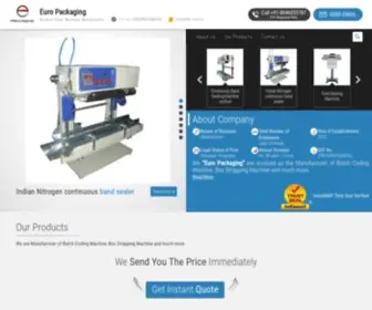 Europackaging.in(Euro Packaging) Screenshot