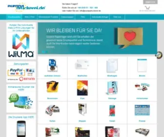 Europadruckerei.de(Online-Druckerei EuropaDruckerei®) Screenshot