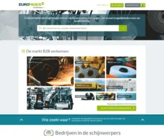 Europages.nl(Bedrijven, producten en B2B-serivces zoeken in het buitenland) Screenshot