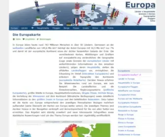 Europakarte.org(Die Karte von Europa) Screenshot