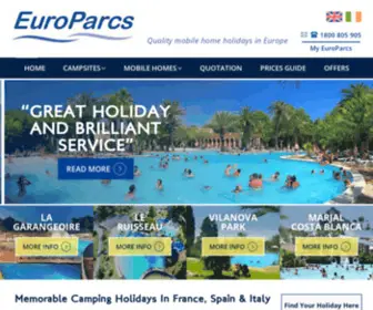 Europarcs.ie(Surprising holiday parks in The Netherlands) Screenshot