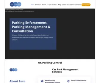 Europarkingservices.com(Parking Management) Screenshot